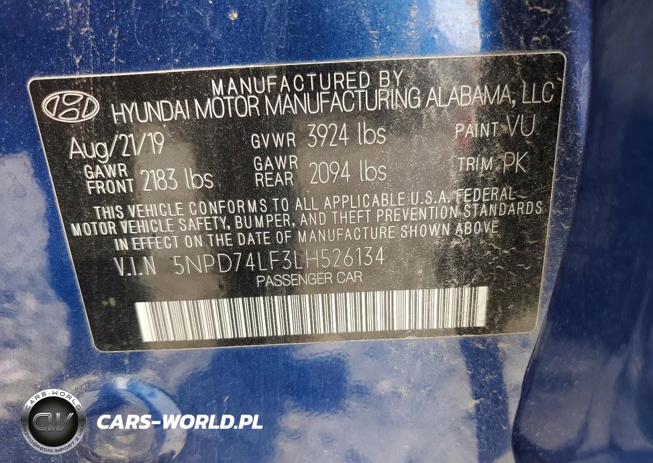 2020 Hyundai Elantra Se VIN:5NPD74LF3LH526134 - 12