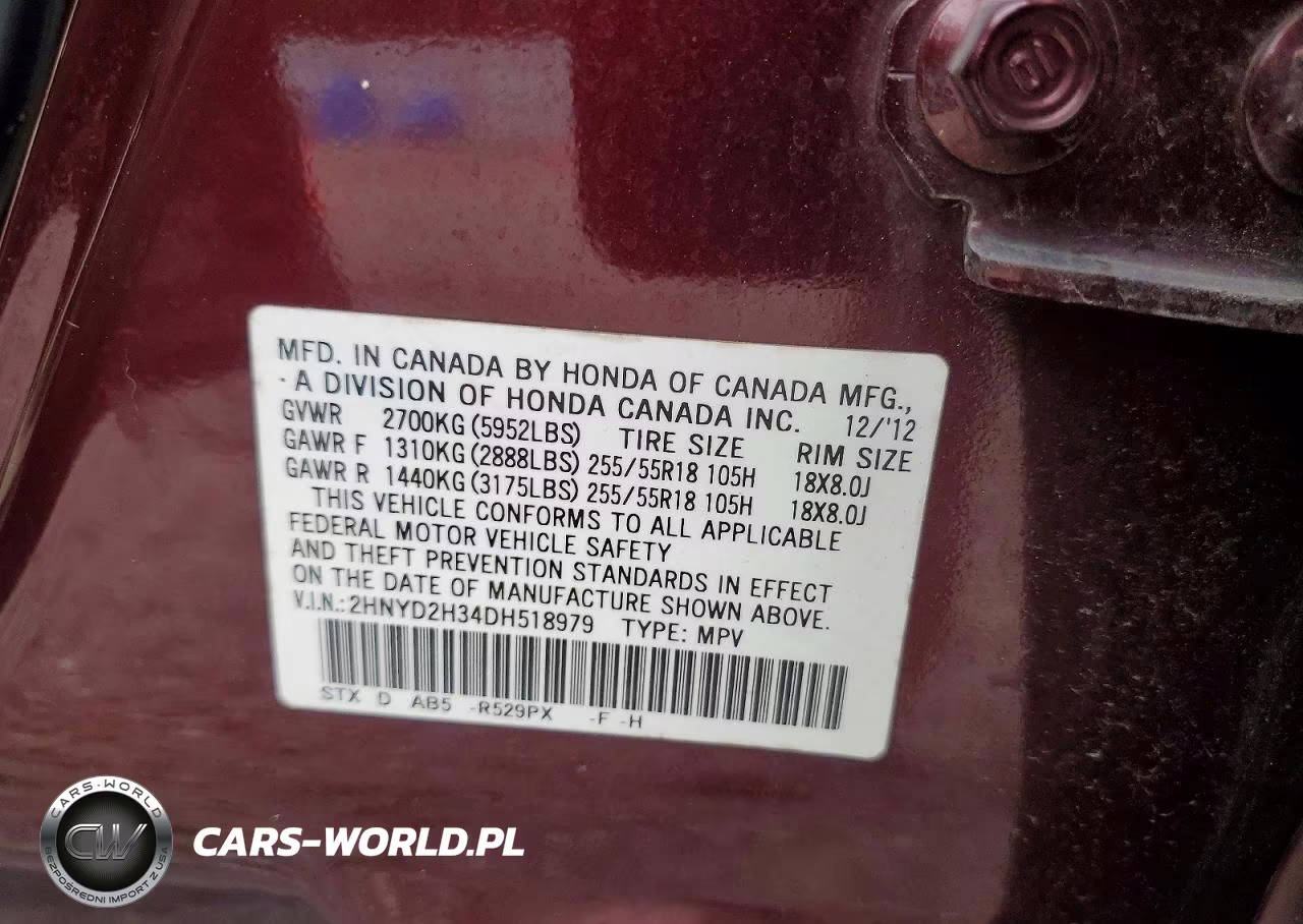 2013 Acura Mdx Technology VIN:2HNYD2H34DH518979 - 13