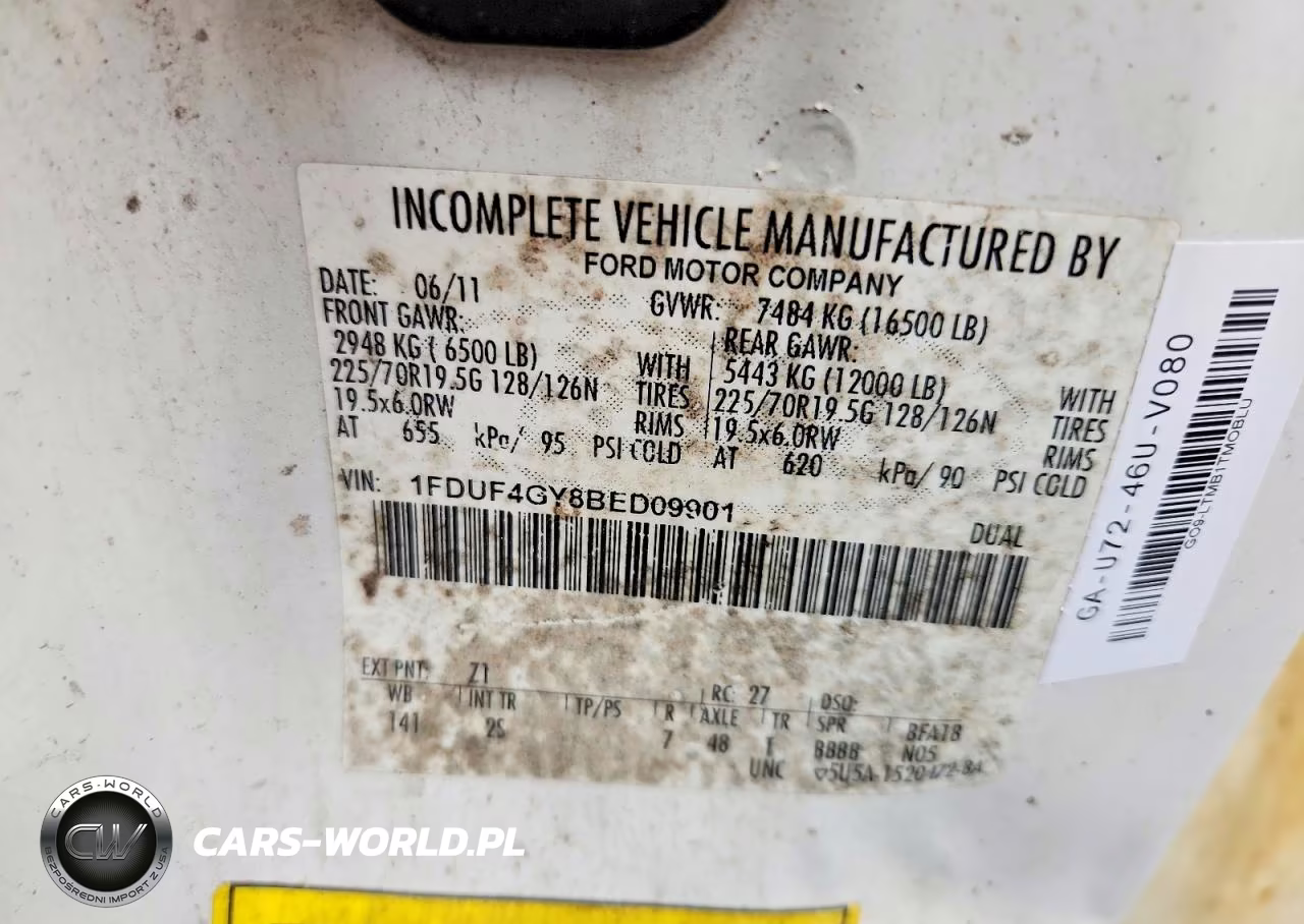 2011 Ford F450 Super Duty Bucket Truck VIN:1FDUF4GY8BED09901 - 12