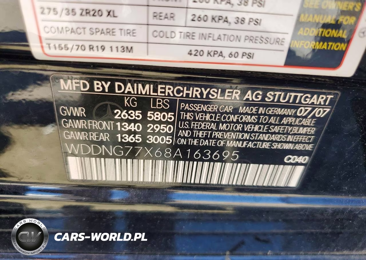 2008 Mercedes-Benz S 63 Amg VIN:WDDNG77X68A163695 - 12