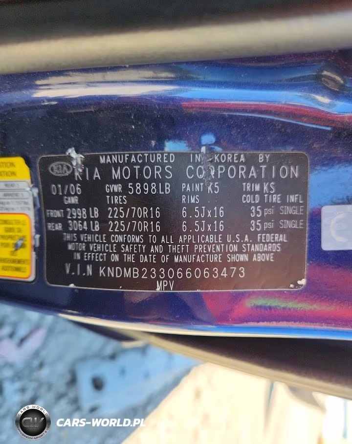2006 Kia Sedona Lx VIN:KNDMB233066063473 - 14