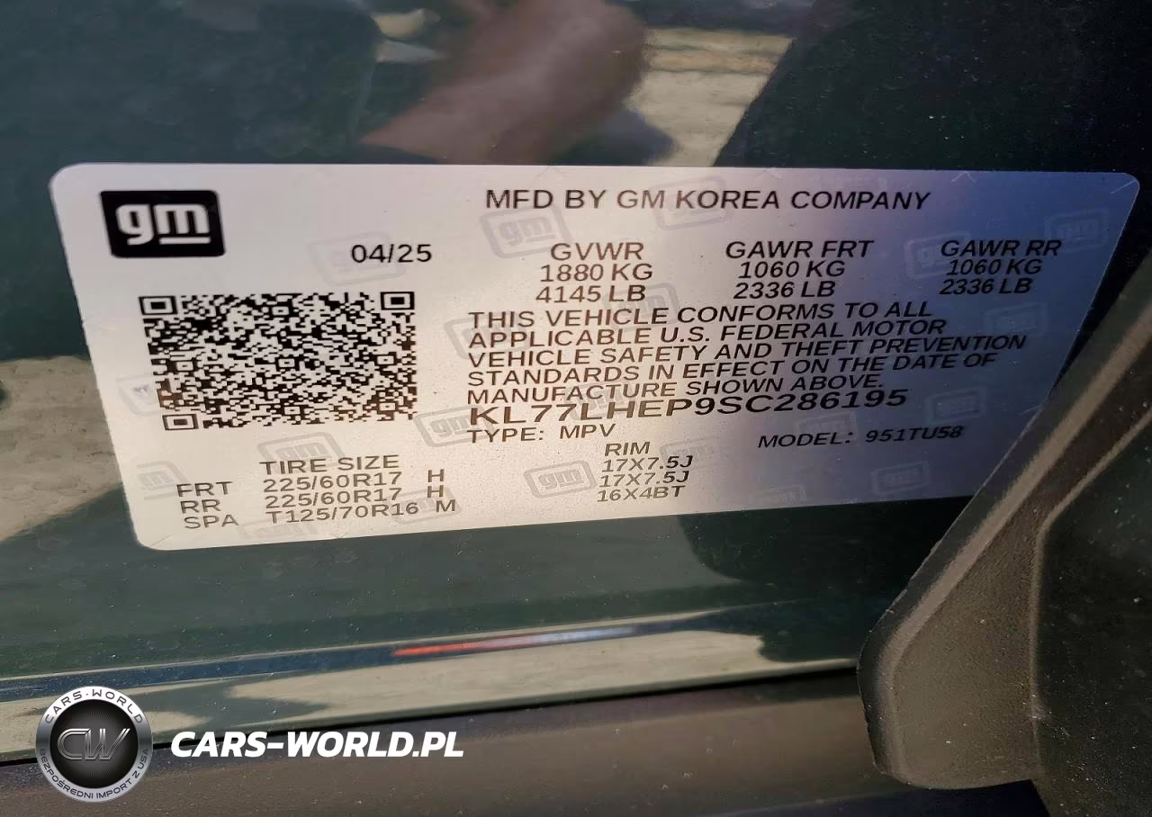 2025 Chevrolet Trax 1Lt VIN:KL77LHEP9SC286195 - 13