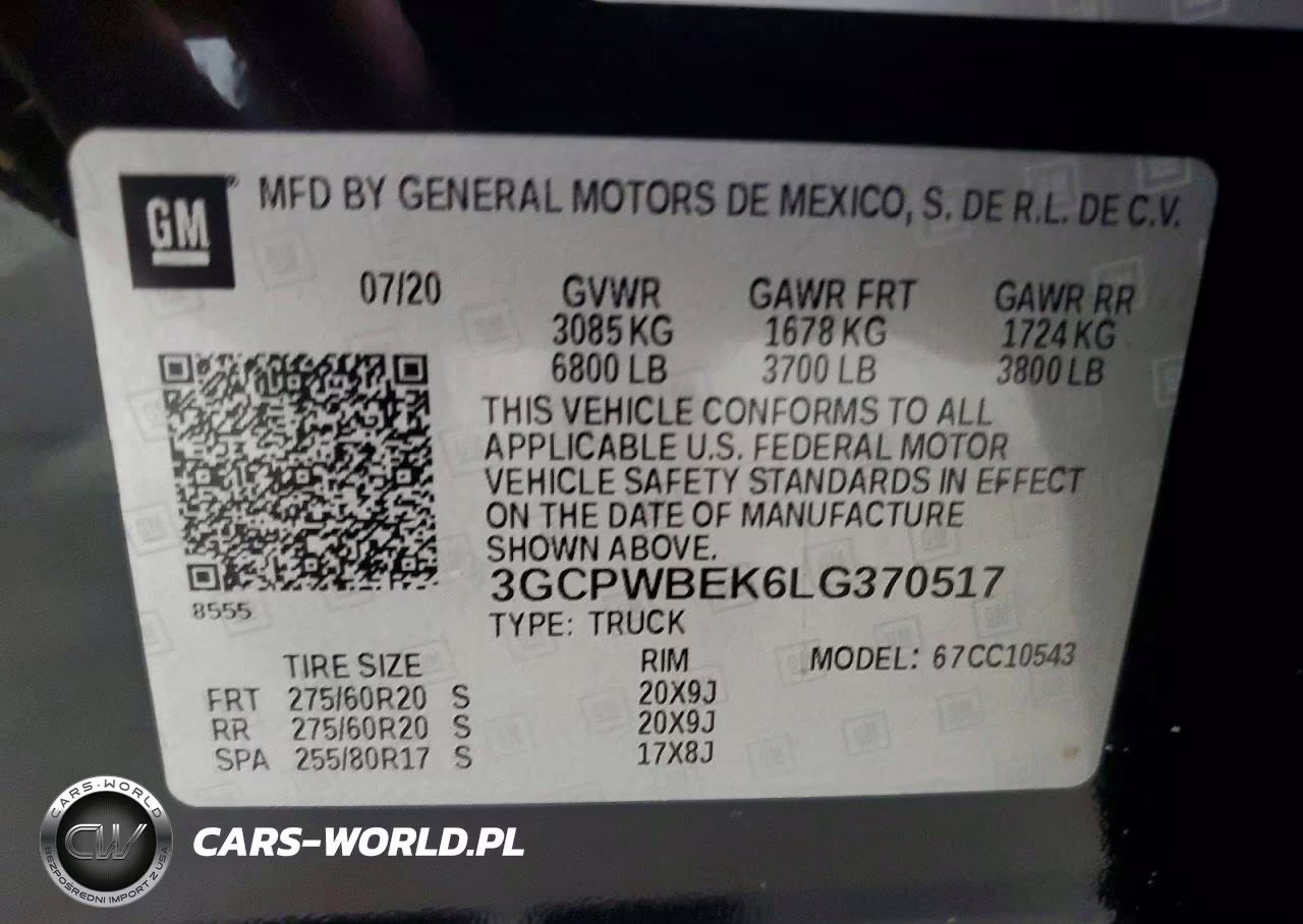 2020 Chevrolet Silverado C1500 Custom VIN:3GCPWBEK6LG370517 - 12
