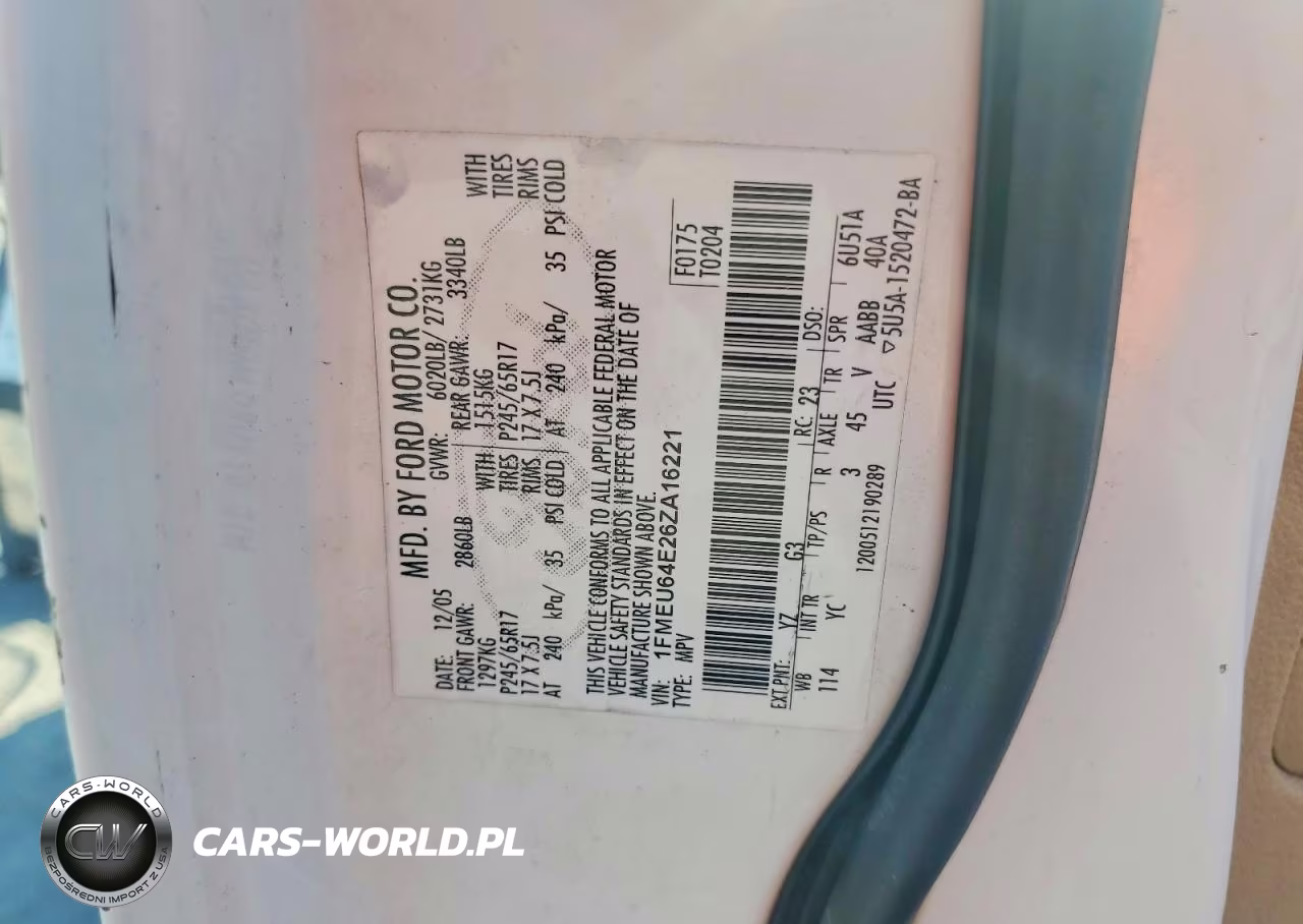 2006 Ford Explorer Eddie Bauer VIN:1FMEU64E26ZA16221 - 13