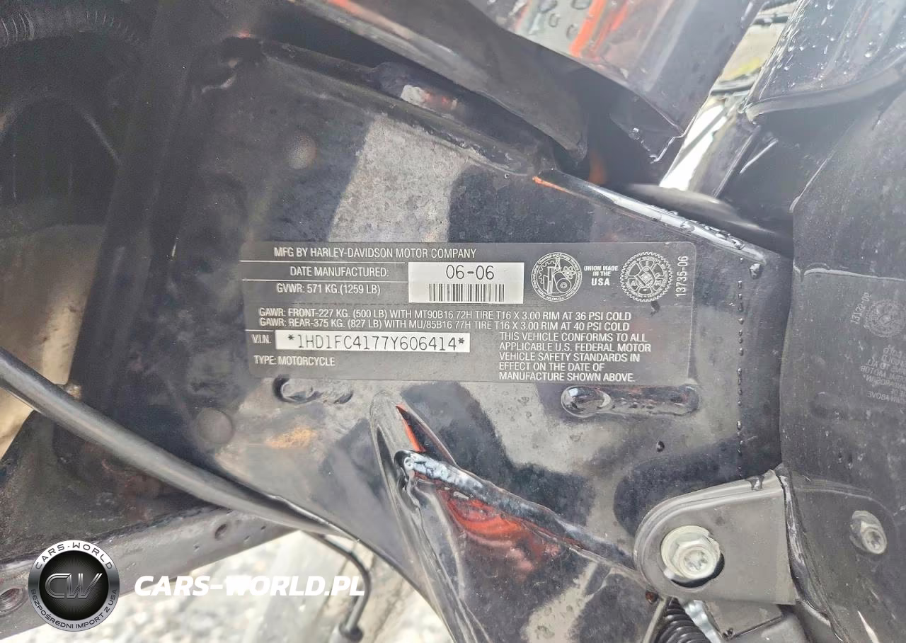 2007 Harley-Davidson Flhtcui VIN:1HD1FC4177Y606414 - 9