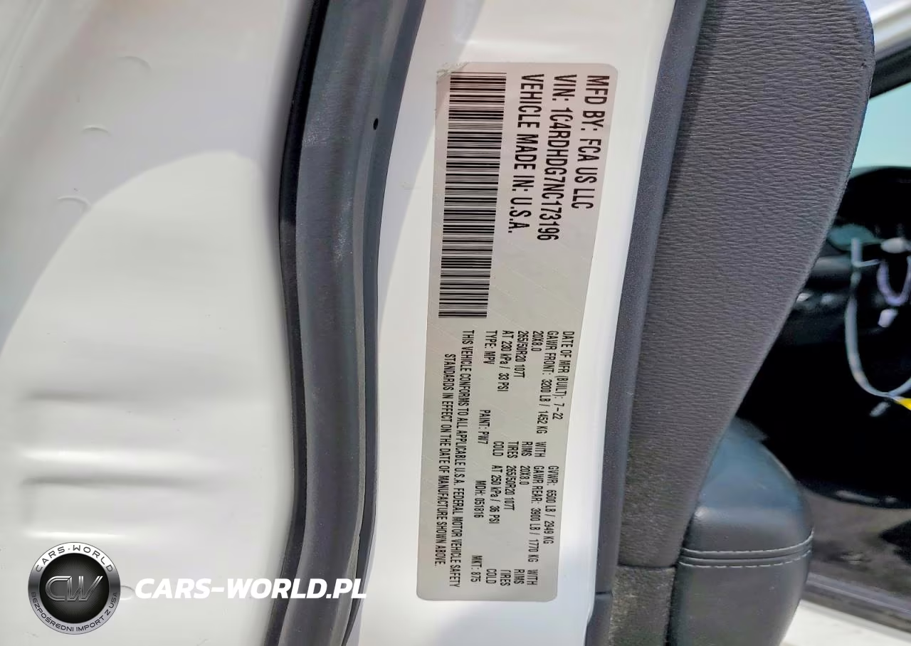 2022 Dodge Durango Gt VIN:1C4RDHDG7NC173196 - 14