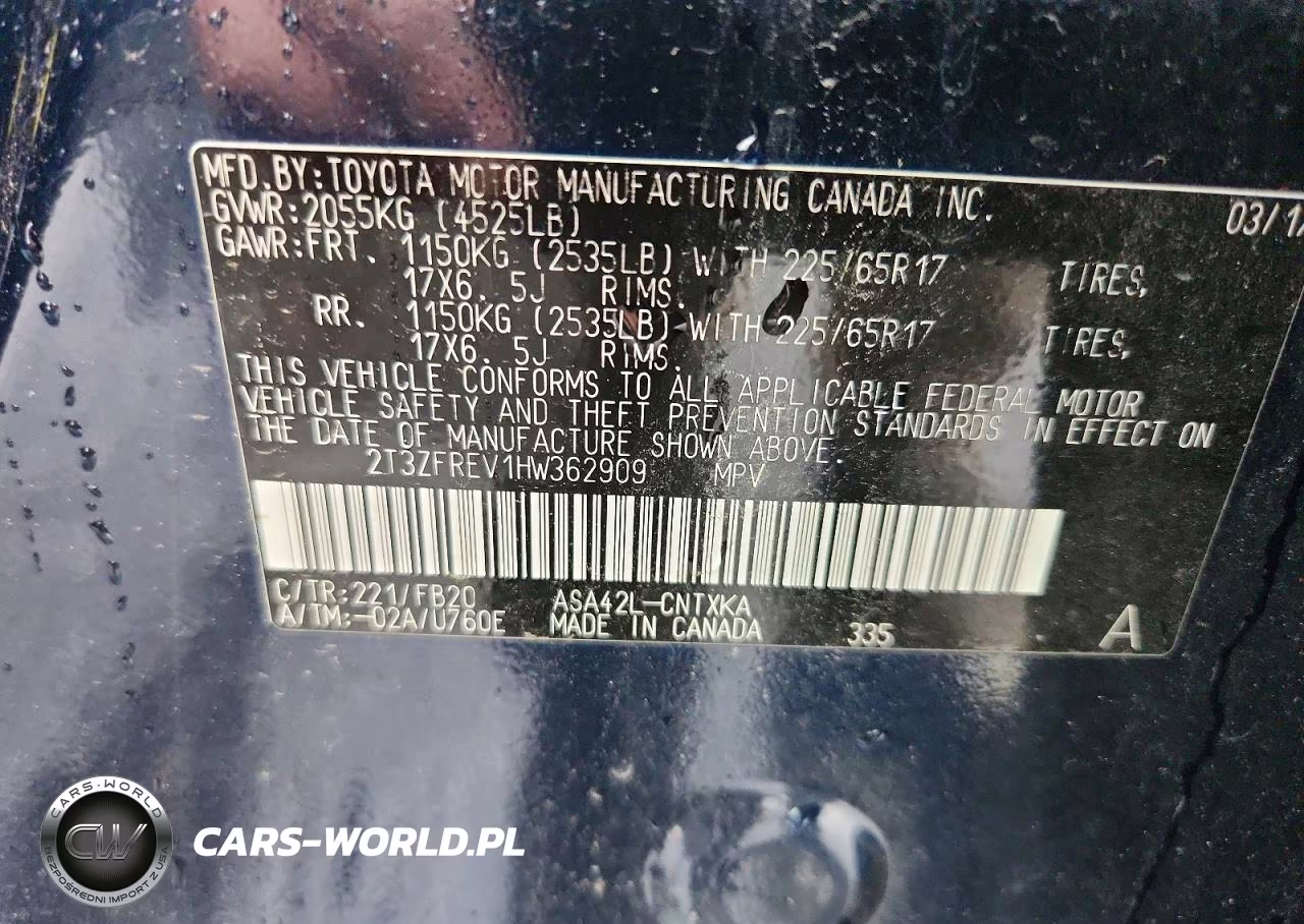 2017 Toyota Rav4 Le VIN:2T3ZFREV1HW362909 - 13