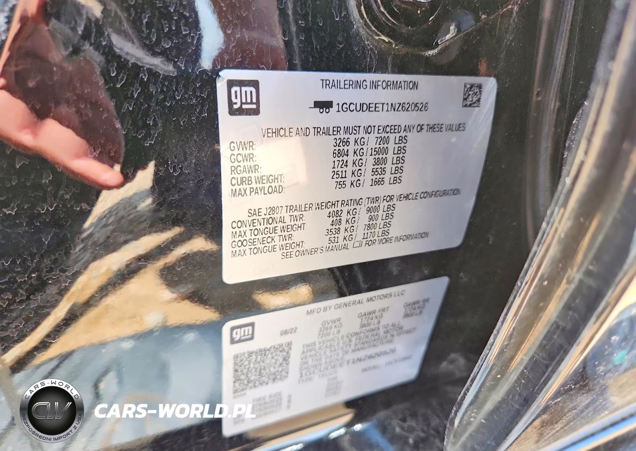 2022 Chevrolet Silverado K1500 Rst VIN:1GCUDEET1NZ620526 - 12