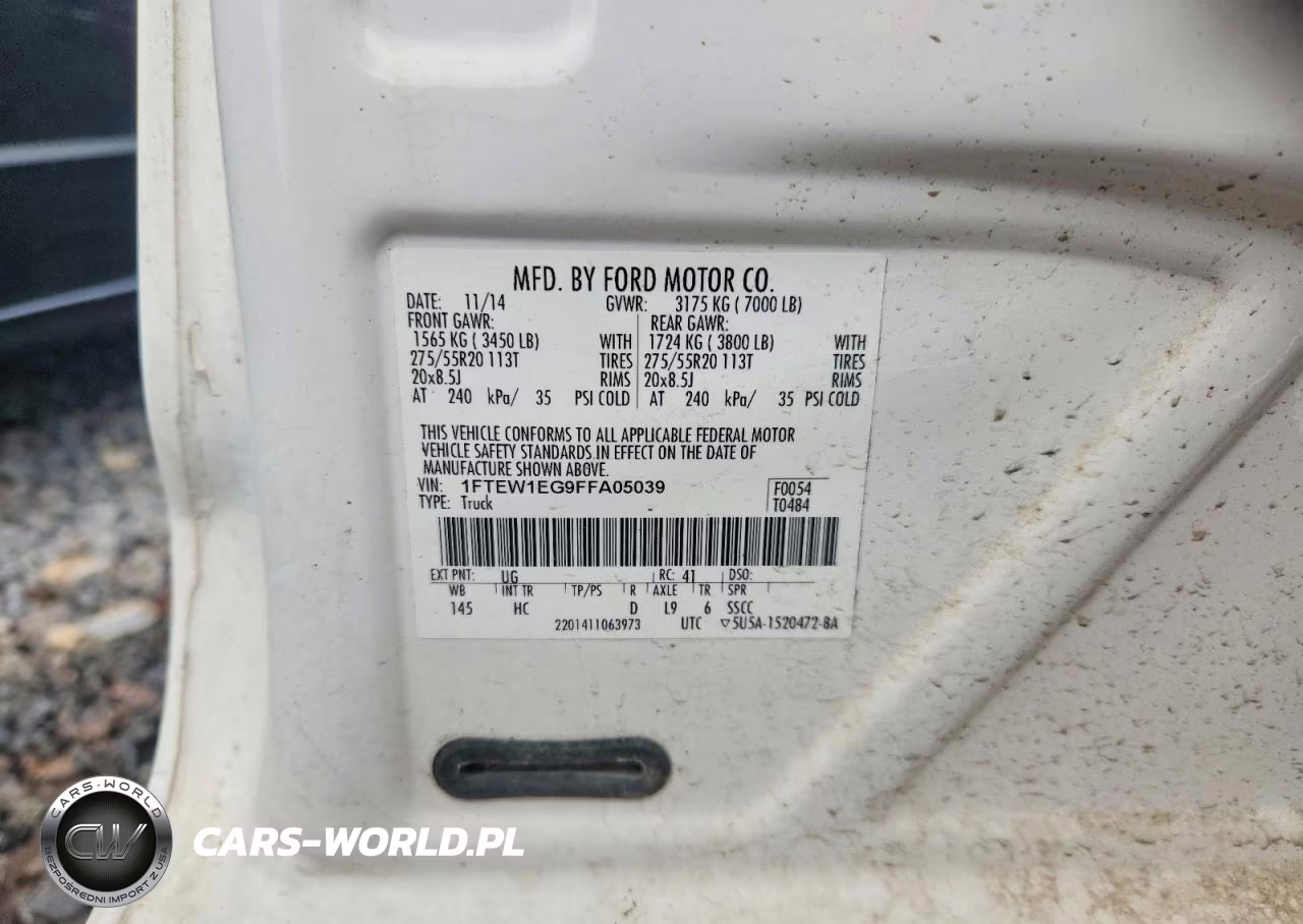 2015 Ford F150 Supercrew VIN:1FTEW1EG9FFA05039 - 12