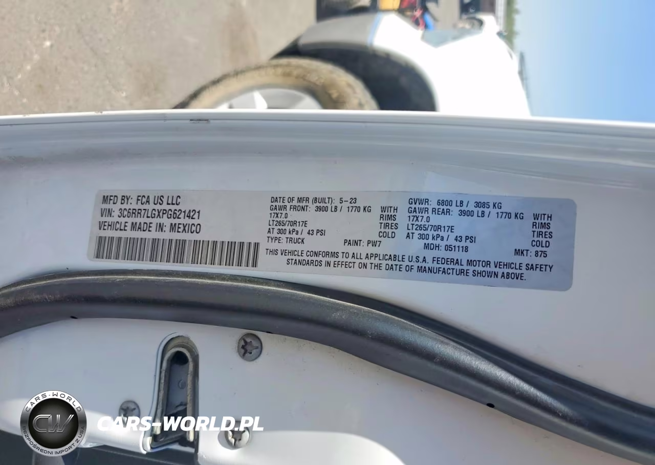 2023 Ram 1500 Slt VIN:3C6RR7LGXPG621421 - 12