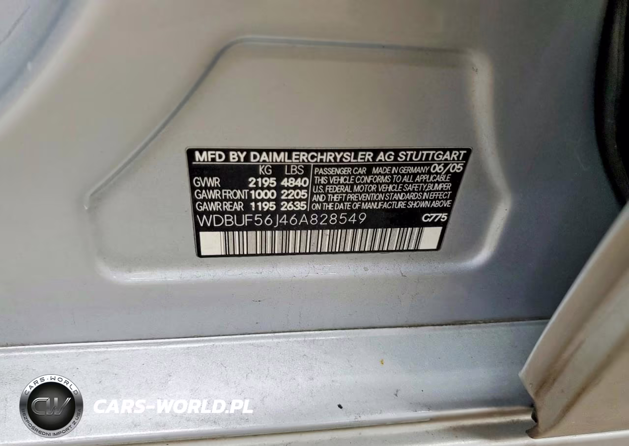 2006 Mercedes-Benz E 350 VIN:WDBUF56J46A828549 - 12