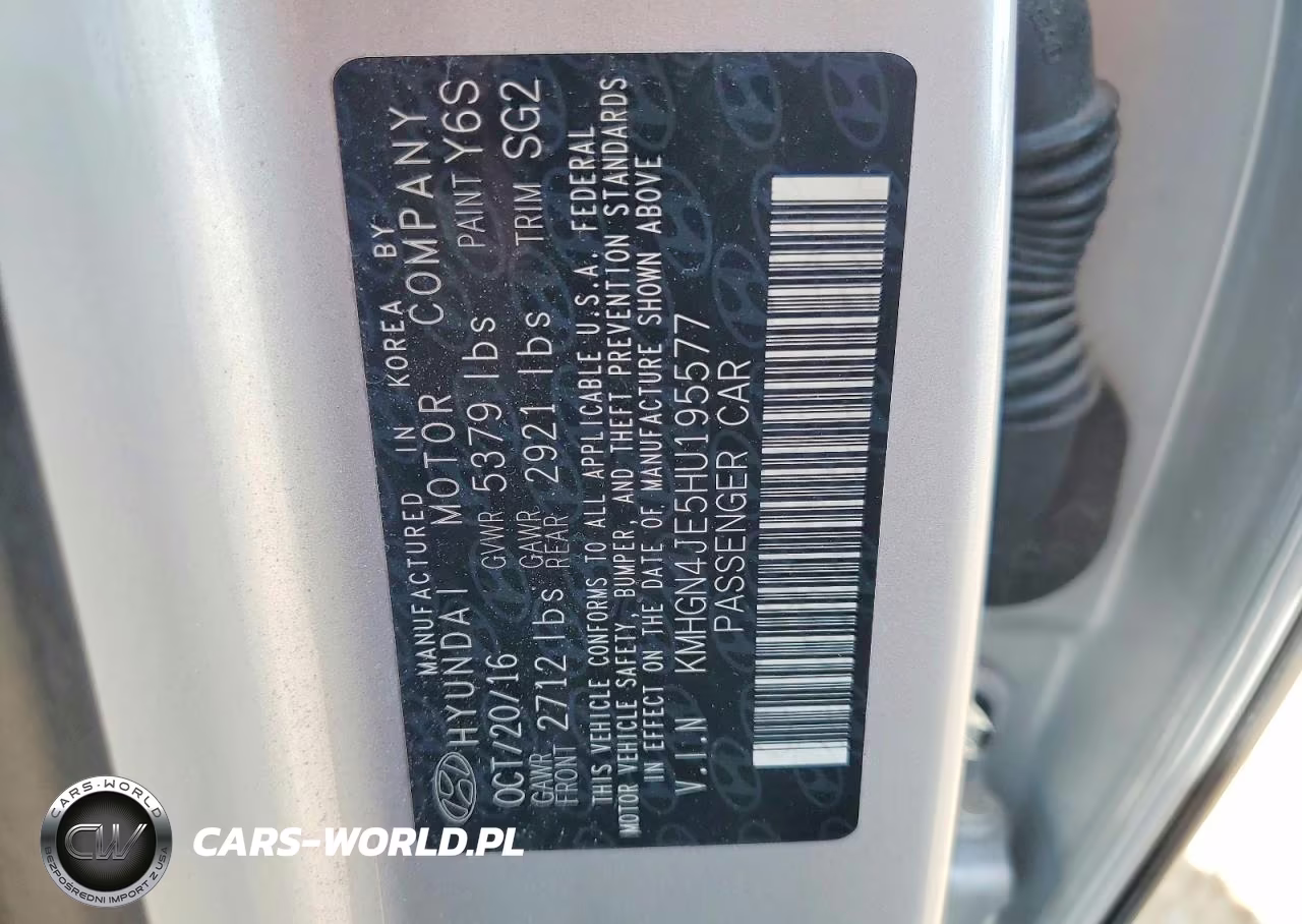 2017 Genesis G80 3.8 VIN:KMHGN4JE5HU195577 - 12