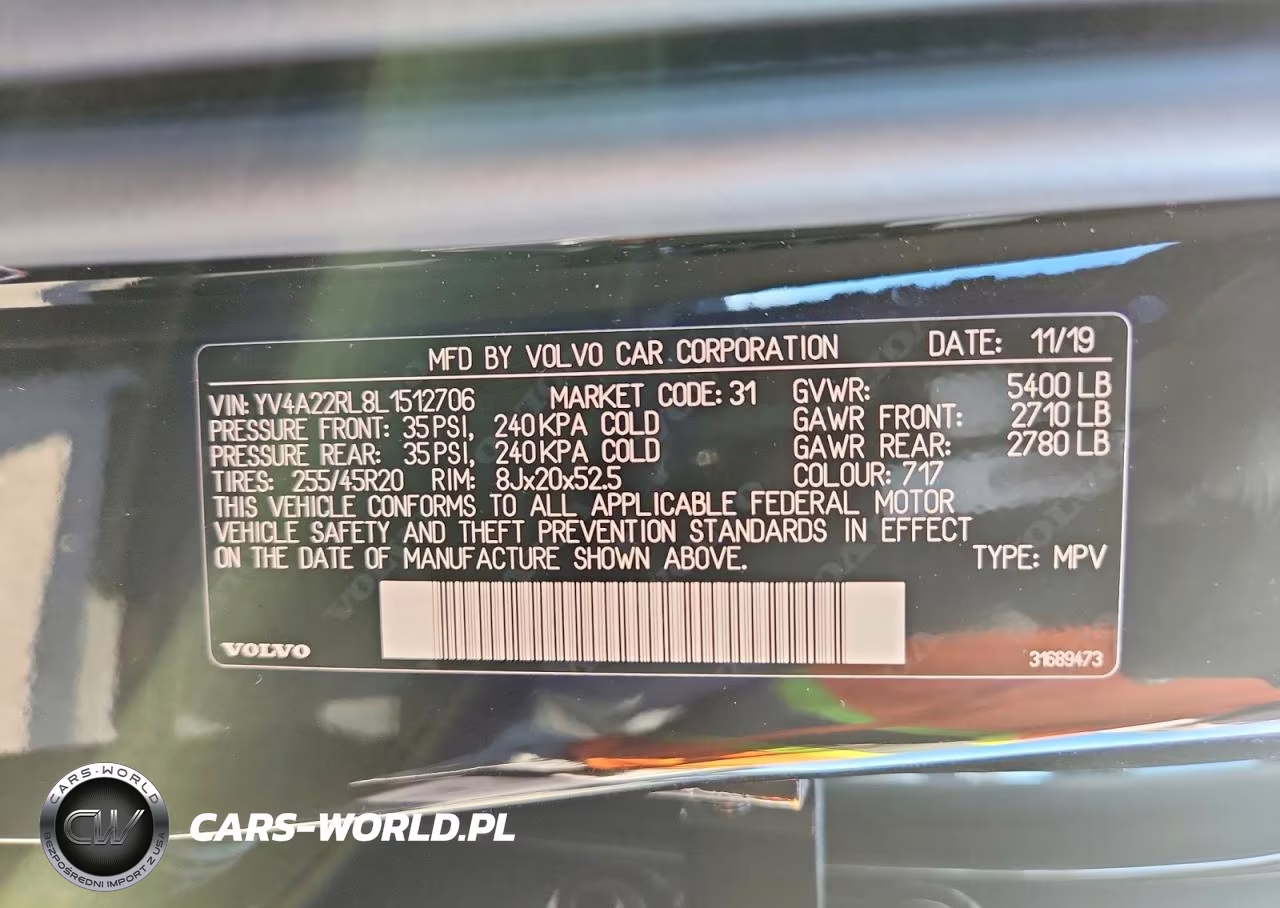 2020 Volvo Xc60 T6 Inscription VIN:YV4A22RL8L1512706 - 13