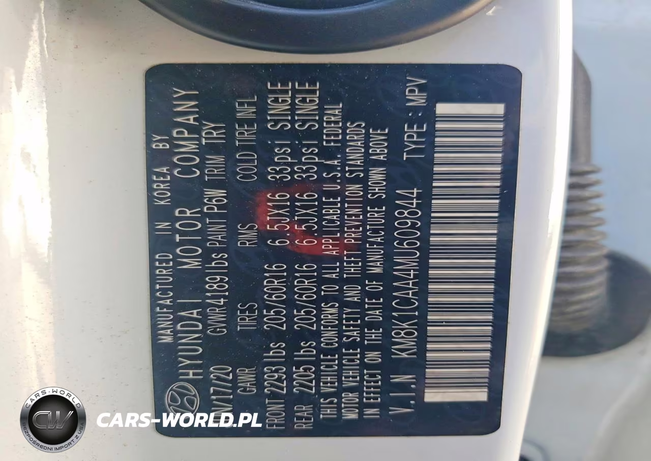 2021 Hyundai Kona Se VIN:KM8K1CAA4MU609844 - 13