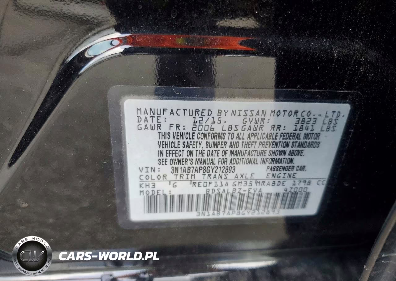 2016 Nissan Sentra S VIN:3N1AB7AP8GY212893 - 12