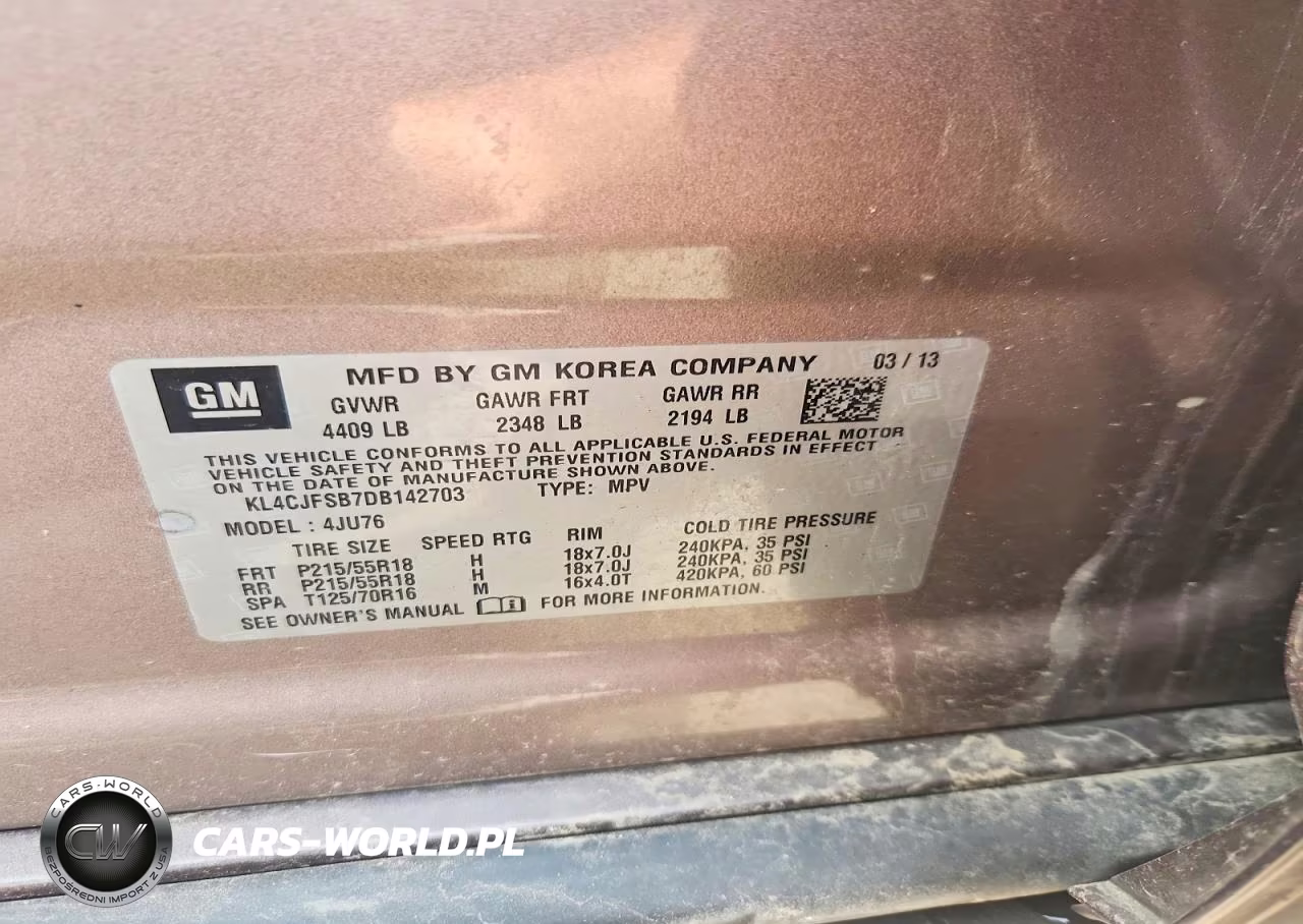 2013 Buick Encore Convenience VIN:KL4CJFSB7DB142703 - 13