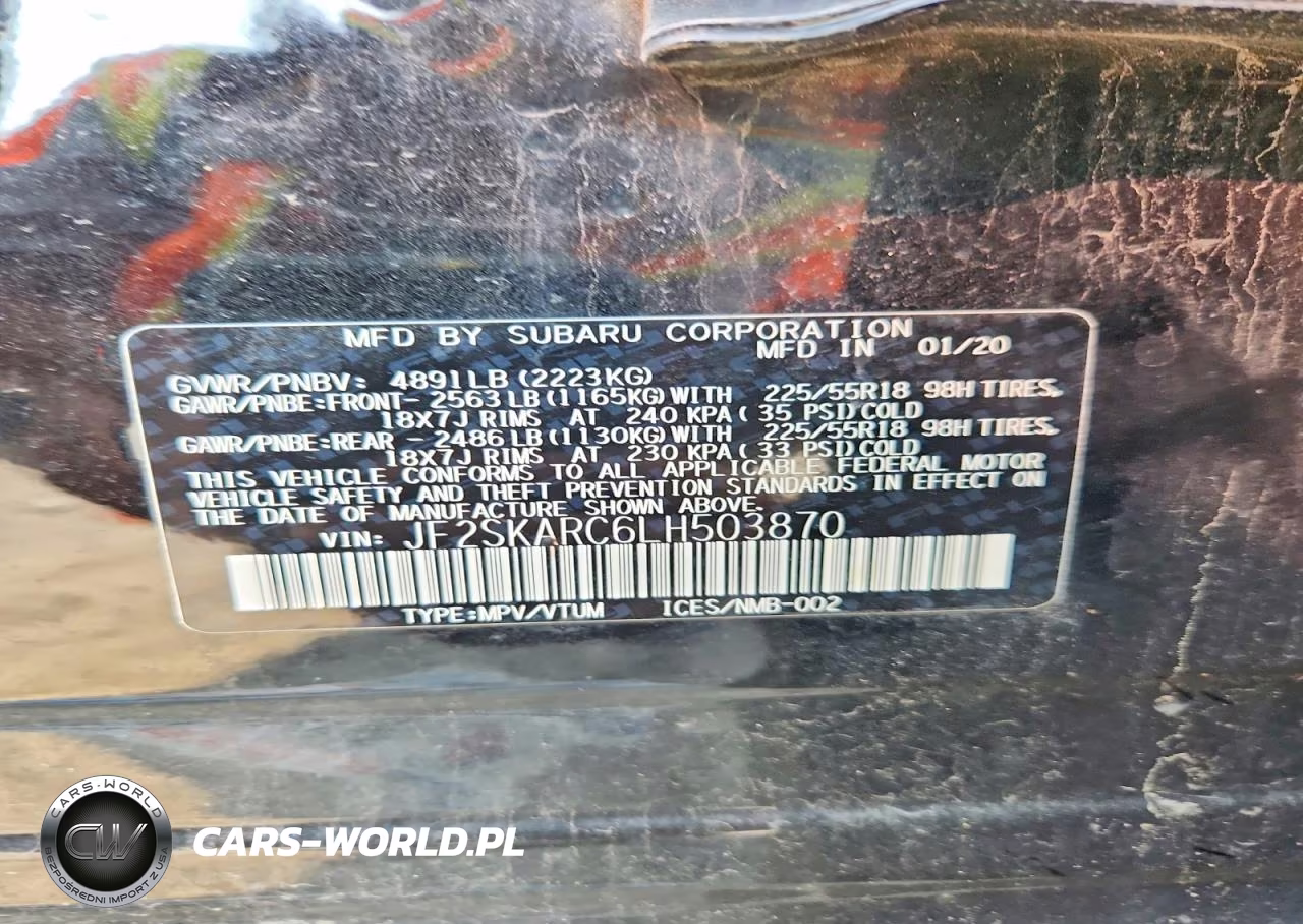2020 Subaru Forester Sport VIN:JF2SKARC6LH503870 - 13