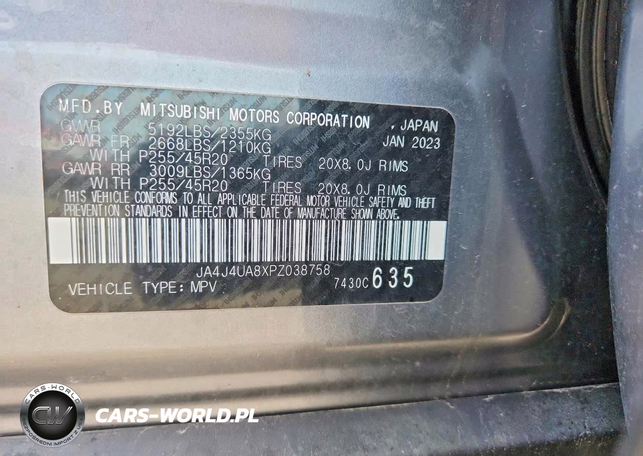 2023 Mitsubishi Outlander Se VIN:JA4J4UA8XPZ038758 - 14