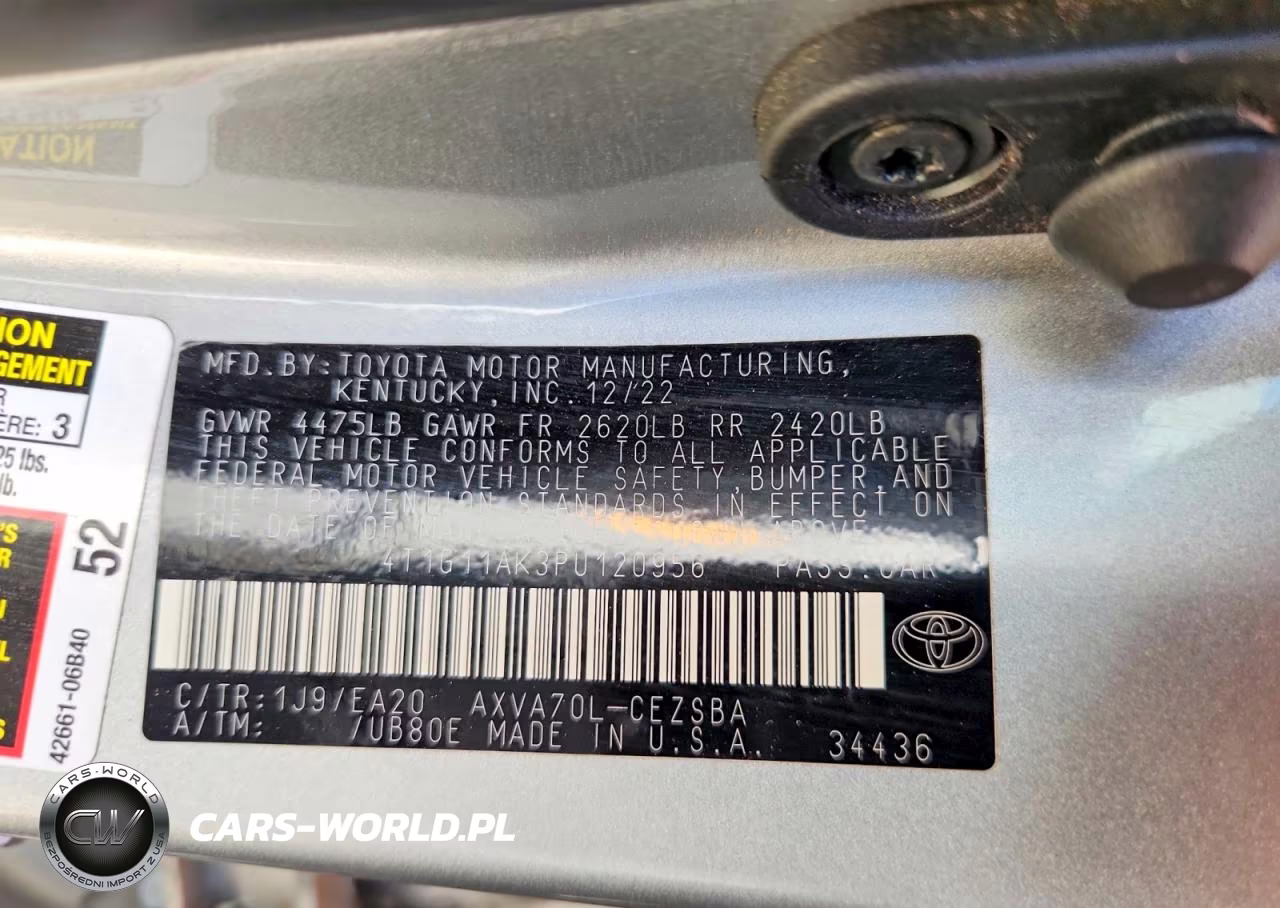 2023 Toyota Camry Se VIN:4T1G11AK3PU120956 - 13