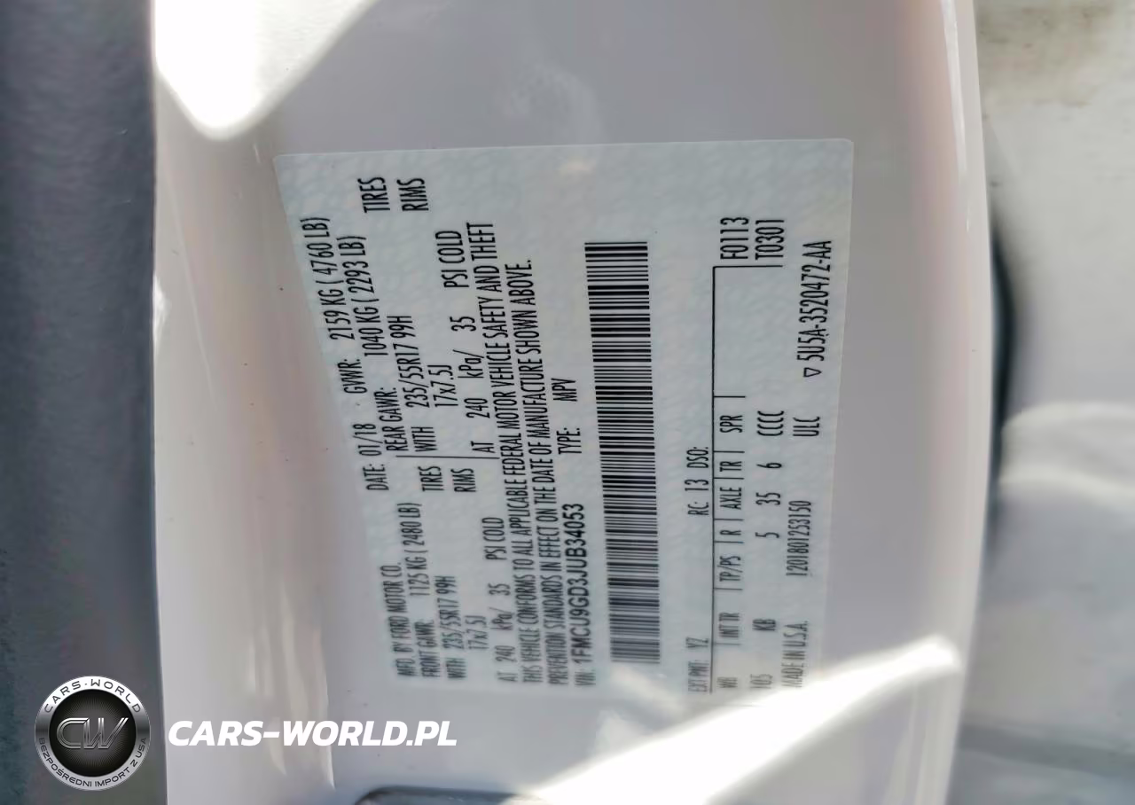 2018 Ford Escape Se VIN:1FMCU9GD3JUB34053 - 13