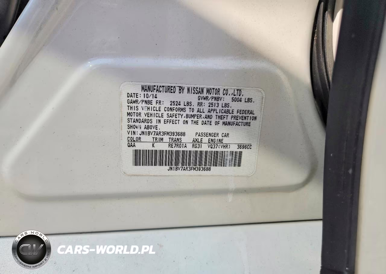 2015 Infiniti Q50 Premium VIN:JN1BV7AR3FM393688 - 12
