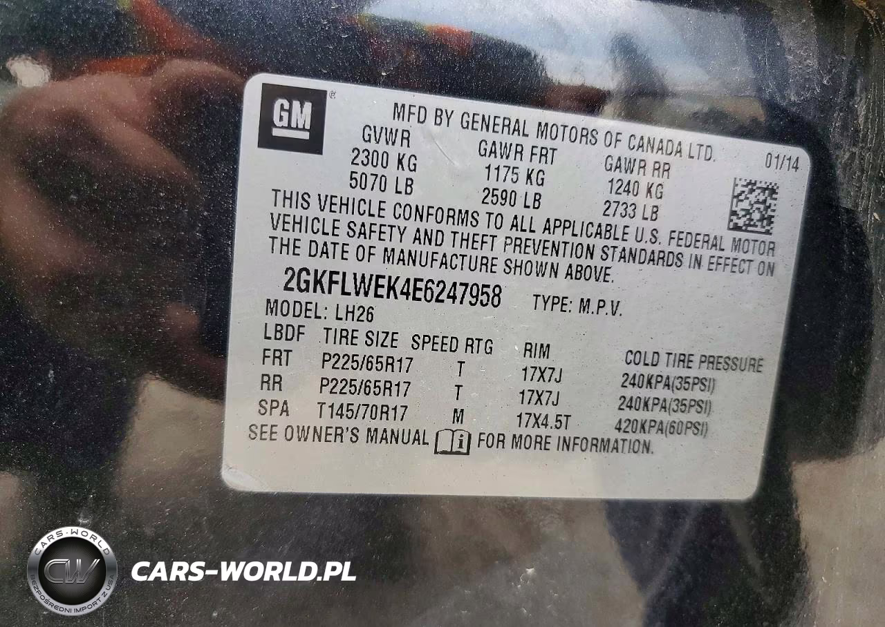 2014 GMC Terrain Sle VIN:2GKFLWEK4E6247958 - 13