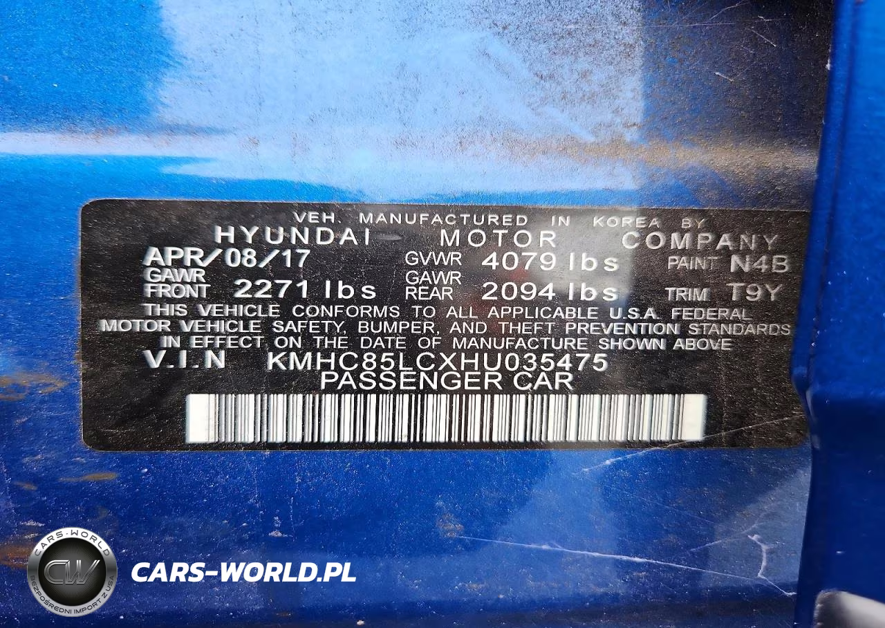 2017 Hyundai Ioniq Limited VIN:KMHC85LCXHU035475 - 13