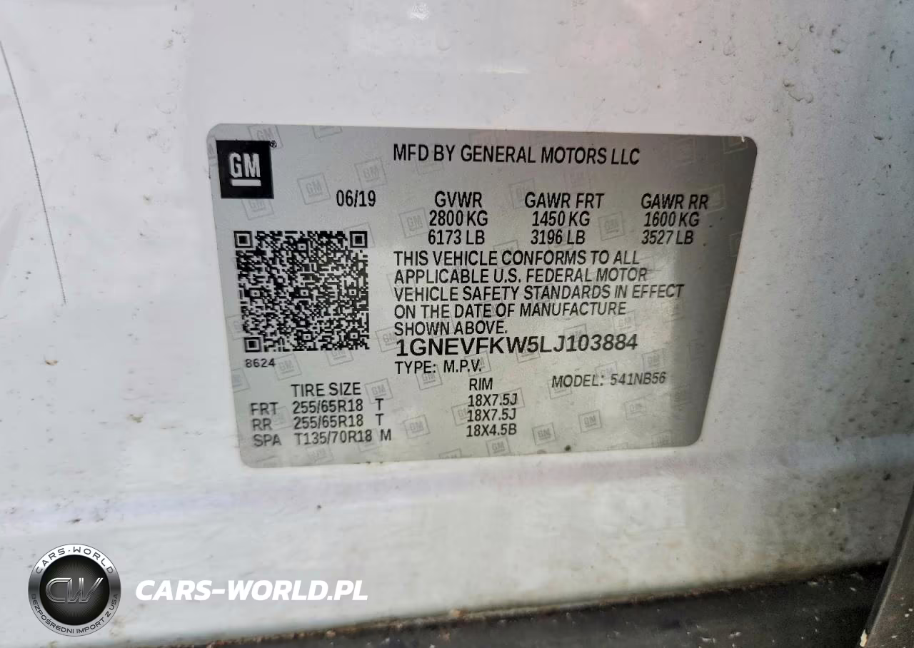 2020 Chevrolet Traverse Ls VIN:1GNEVFKW5LJ103884 - 13