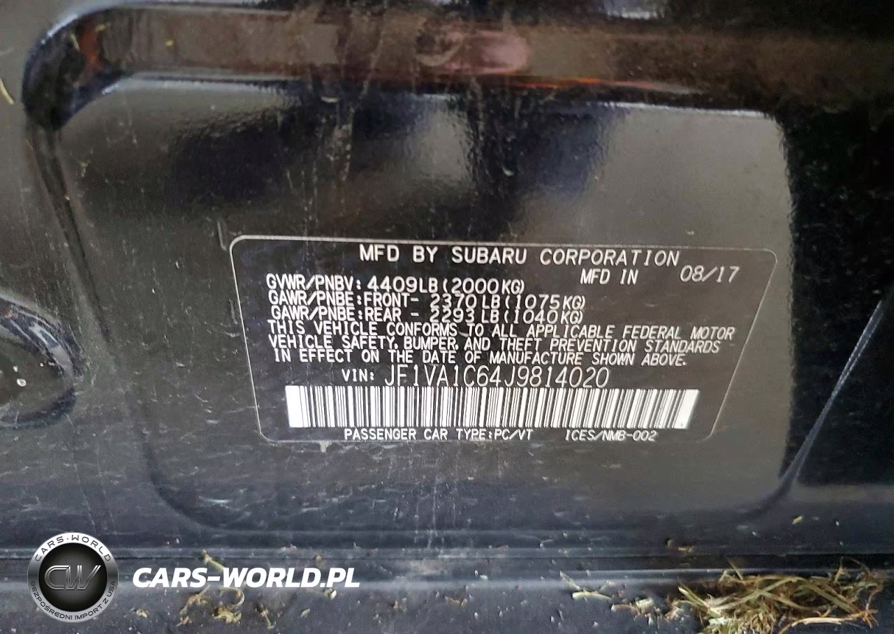 2018 Subaru Wrx Premium VIN:JF1VA1C64J9814020 - 12