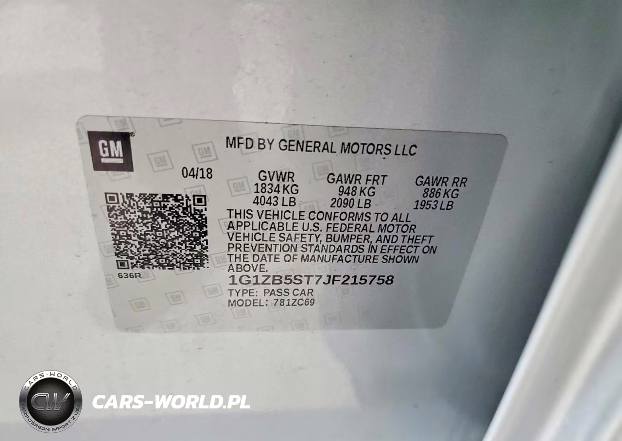 2018 Chevrolet Malibu Ls VIN:1G1ZB5ST7JF215758 - 12