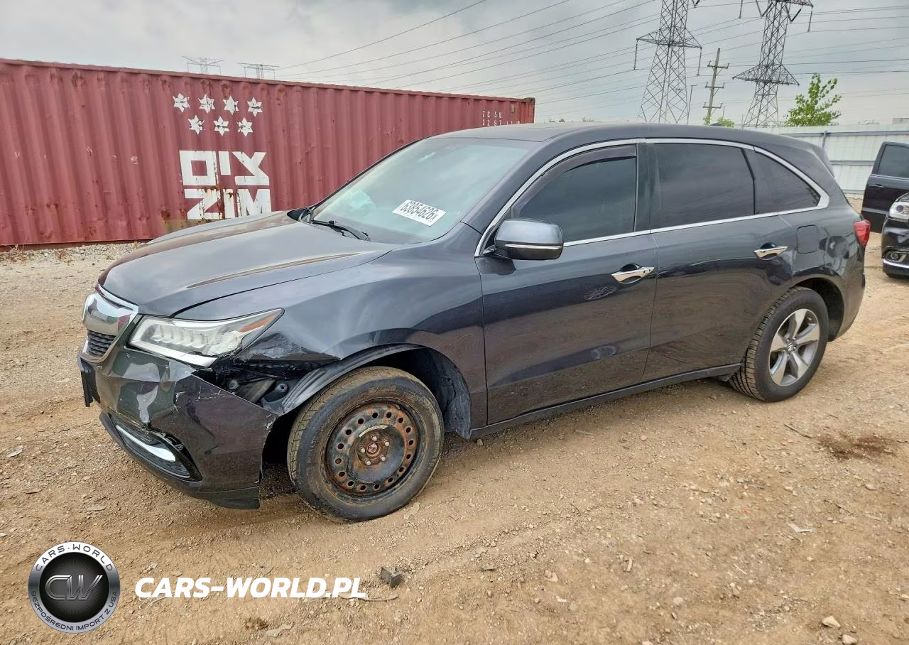 2015 Acura Mdx VIN:5FRYD4H25FB020161 - 1