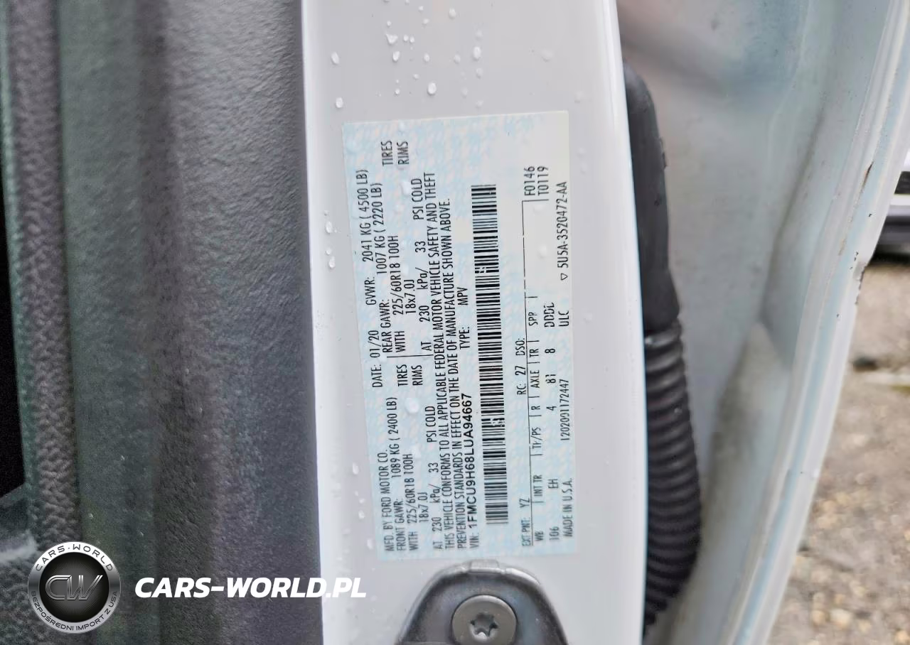 2020 Ford Escape Sel VIN:1FMCU9H68LUA94667 - 13