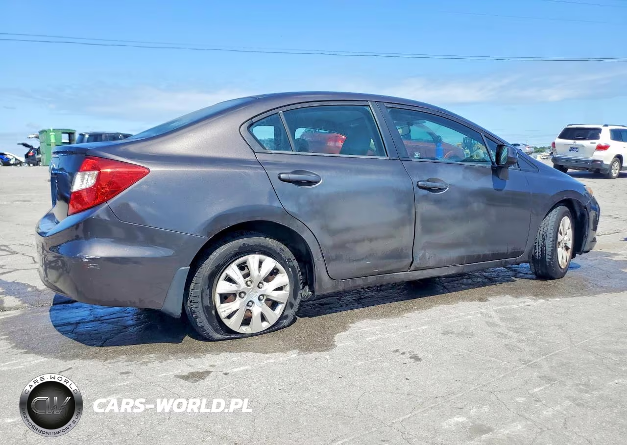 2012 Honda Civic Lx VIN:2HGFB2F54CH601108 - 3