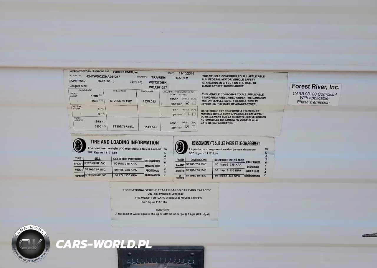 2017 Forest River Wildwood Camper VIN:4X4TWDC2XHA261247 - 10