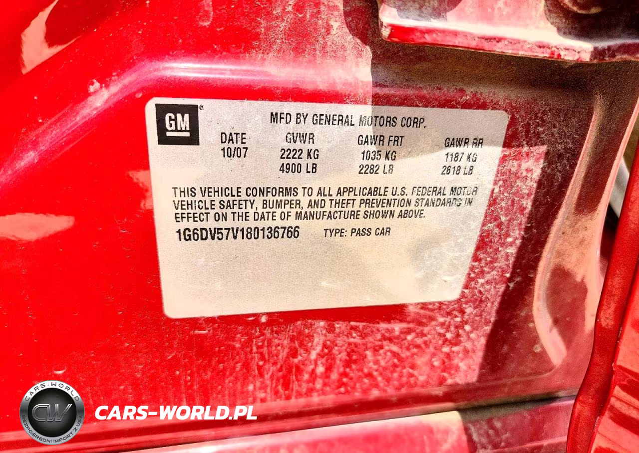 2008 Cadillac Cts Hi Feature V6 VIN:1G6DV57V180136766 - 13