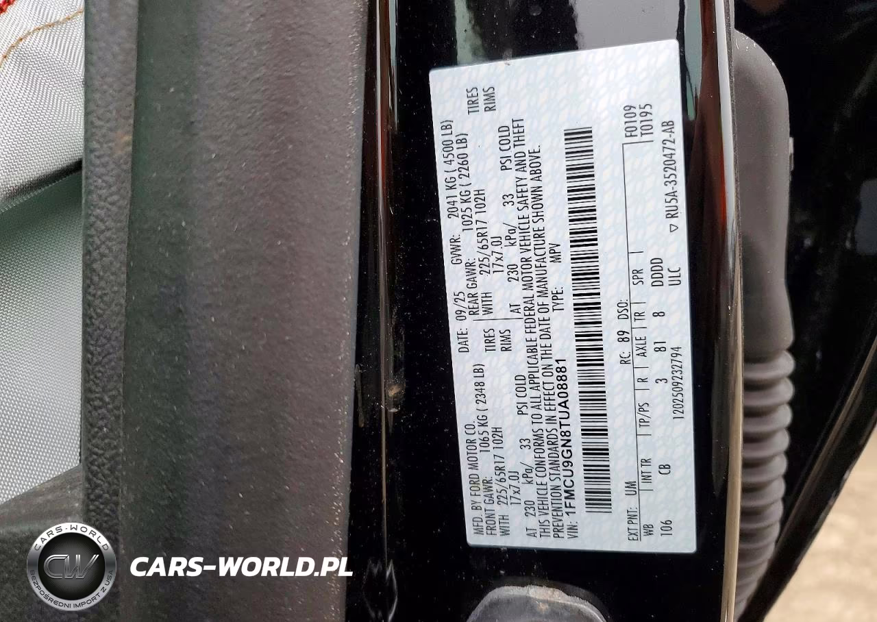 2026 Ford Escape Active VIN:1FMCU9GN8TUA08881 - 13