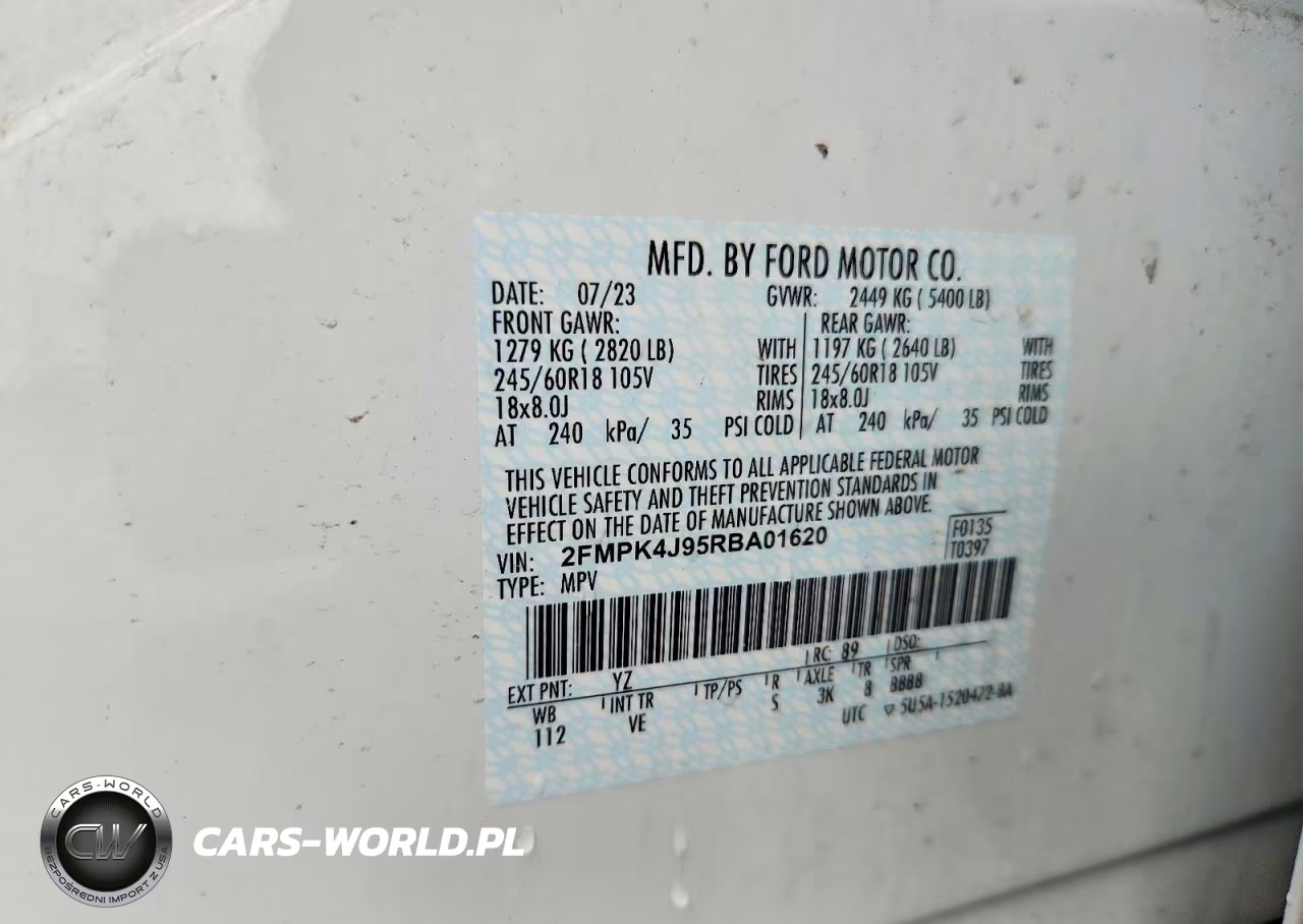 2024 Ford Edge Sel VIN:2FMPK4J95RBA01620 - 13
