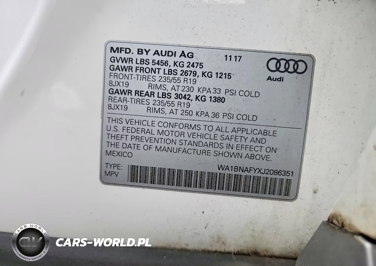 2018 Audi Q5 Premium Plus VIN:WA1BNAFYXJ2086351 - 13