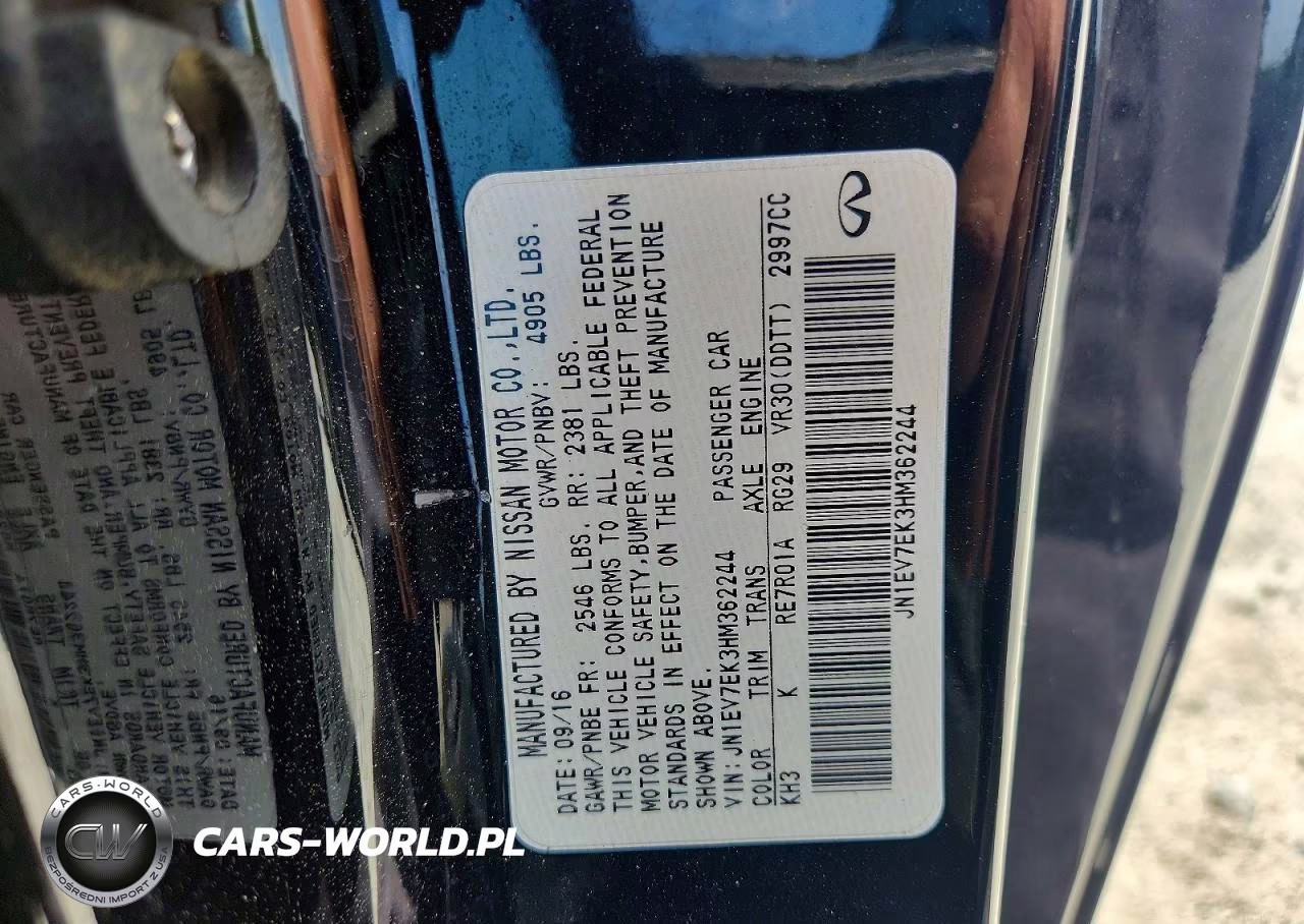 2017 Infiniti Q60 3.0T Premium VIN:JN1EV7EK3HM362244 - 12