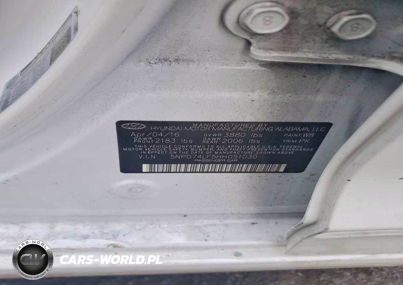 2017 Hyundai Elantra Se VIN:5NPD74LF5HH051030 - 12