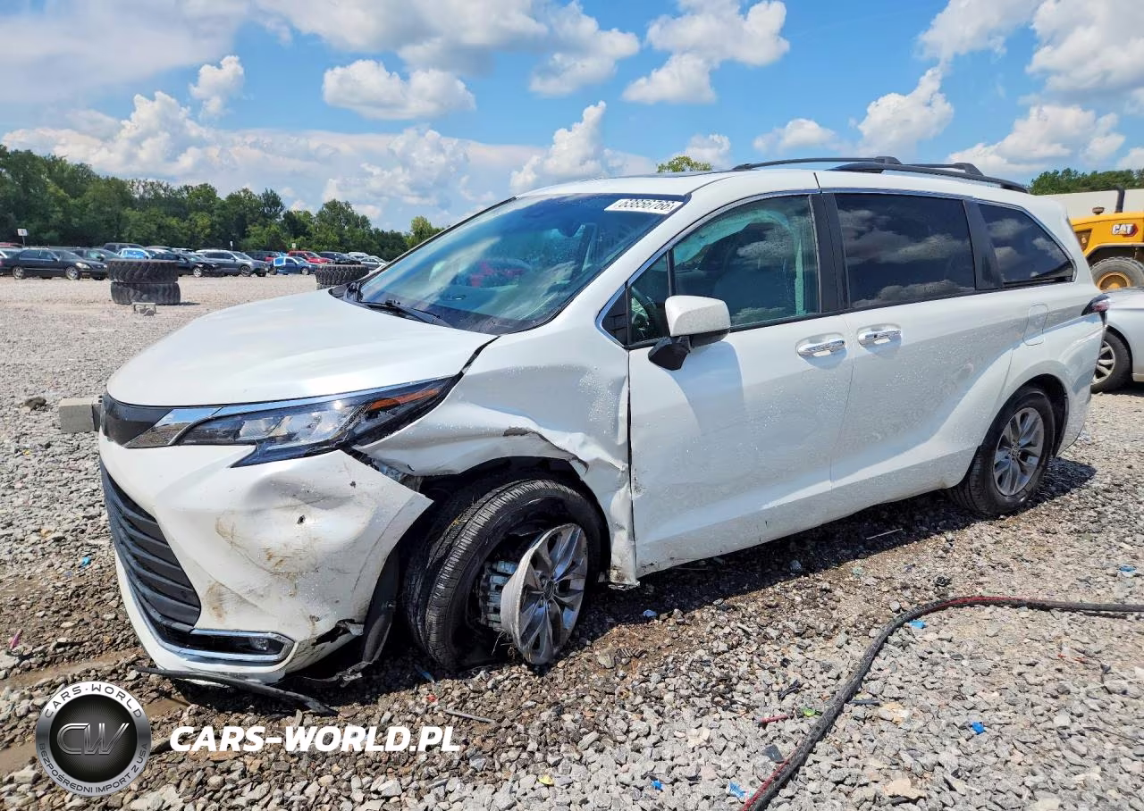 2022 Toyota Sienna Xle VIN:5TDYRKEC8NS088100 - 1