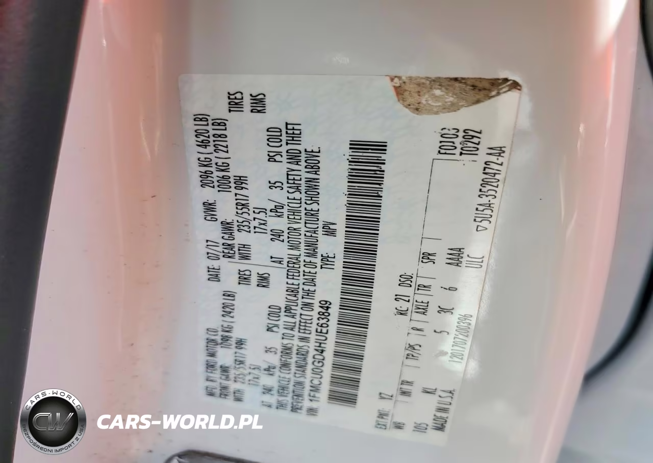 2017 Ford Escape Se VIN:1FMCU0GD4HUE63849 - 13