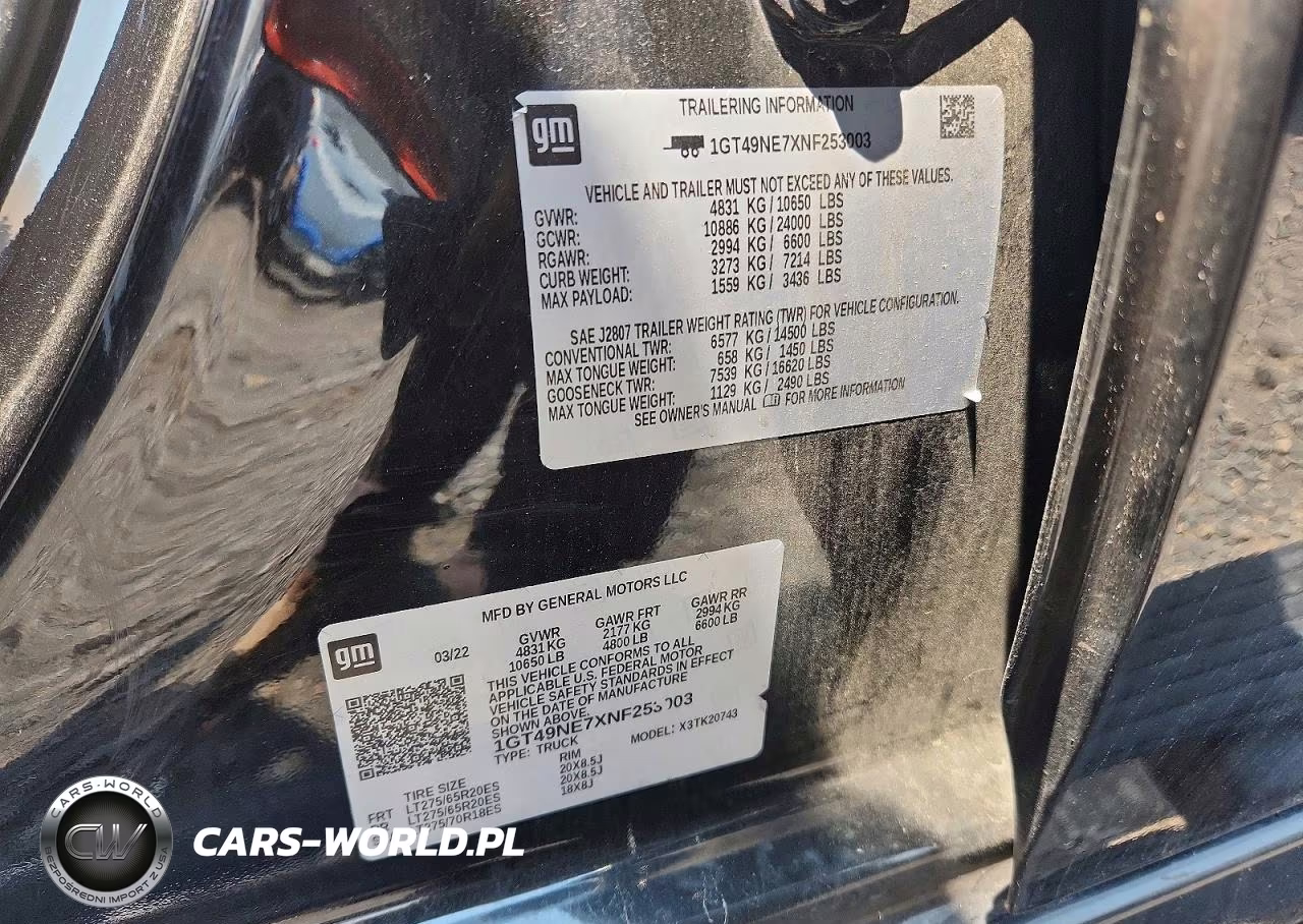 2022 GMC Sierra K2500 Slt VIN:1GT49NE7XNF253003 - 12