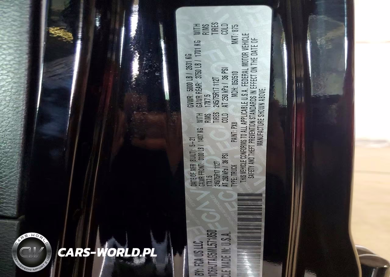 2021 Jeep Gladiator Sport VIN:1C6HJTAG5ML571850 - 12