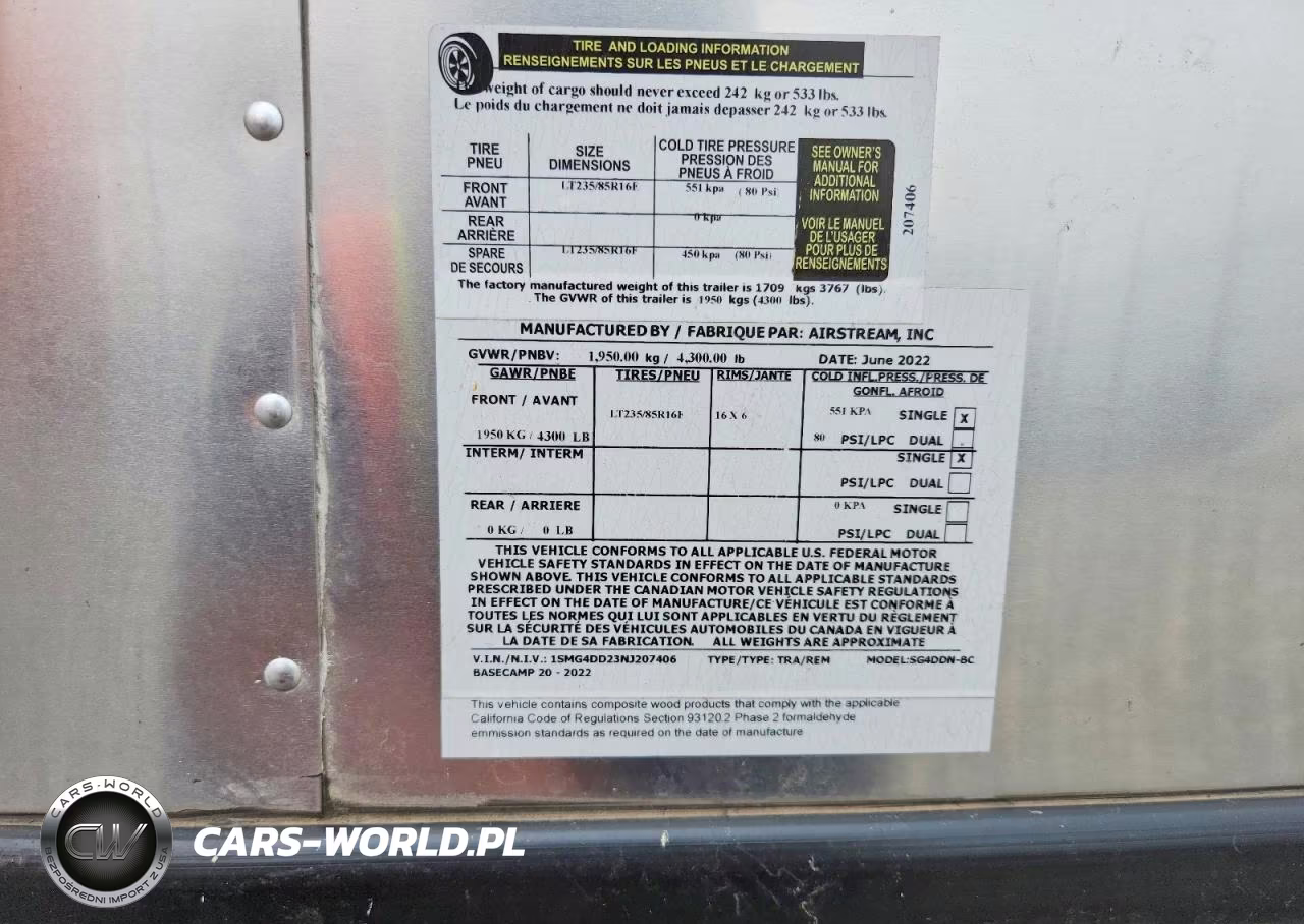 2022 Airstream Base Camp Camper VIN:1SMG4DD23NJ207406 - 10