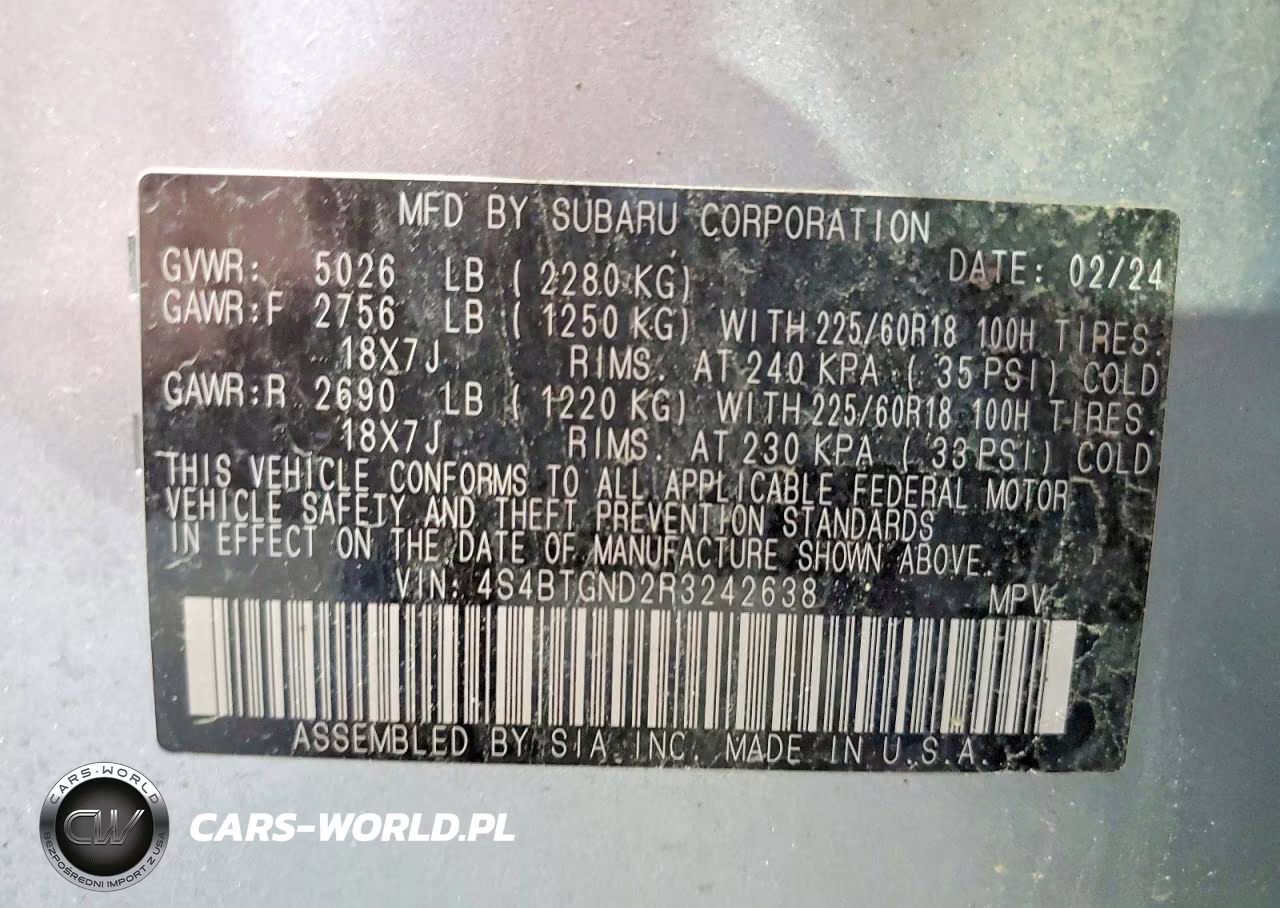 2024 Subaru Outback Limited Xt VIN:4S4BTGND2R3242638 - 12