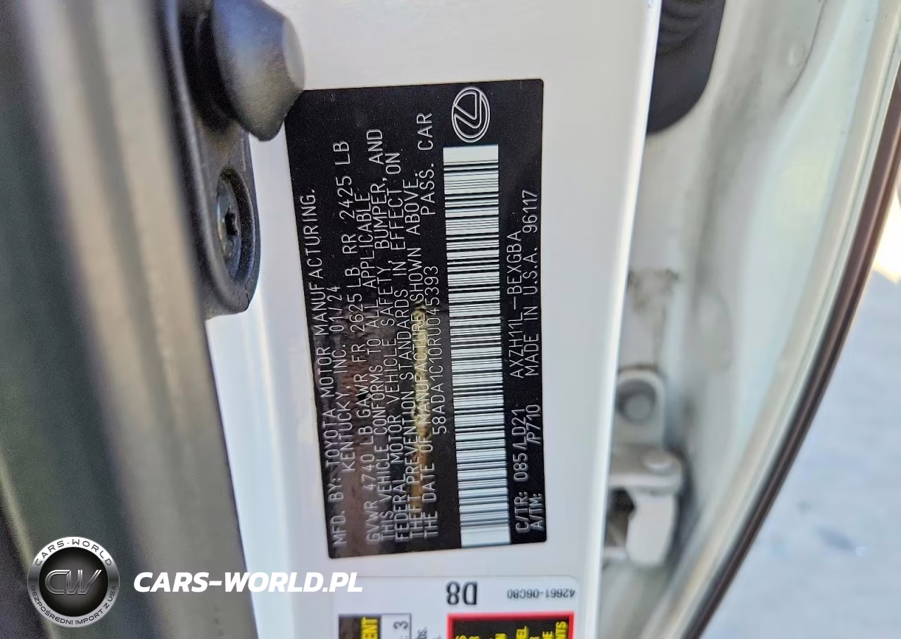 2024 Lexus Es 300H Base VIN:58ADA1C10RU045393 - 12