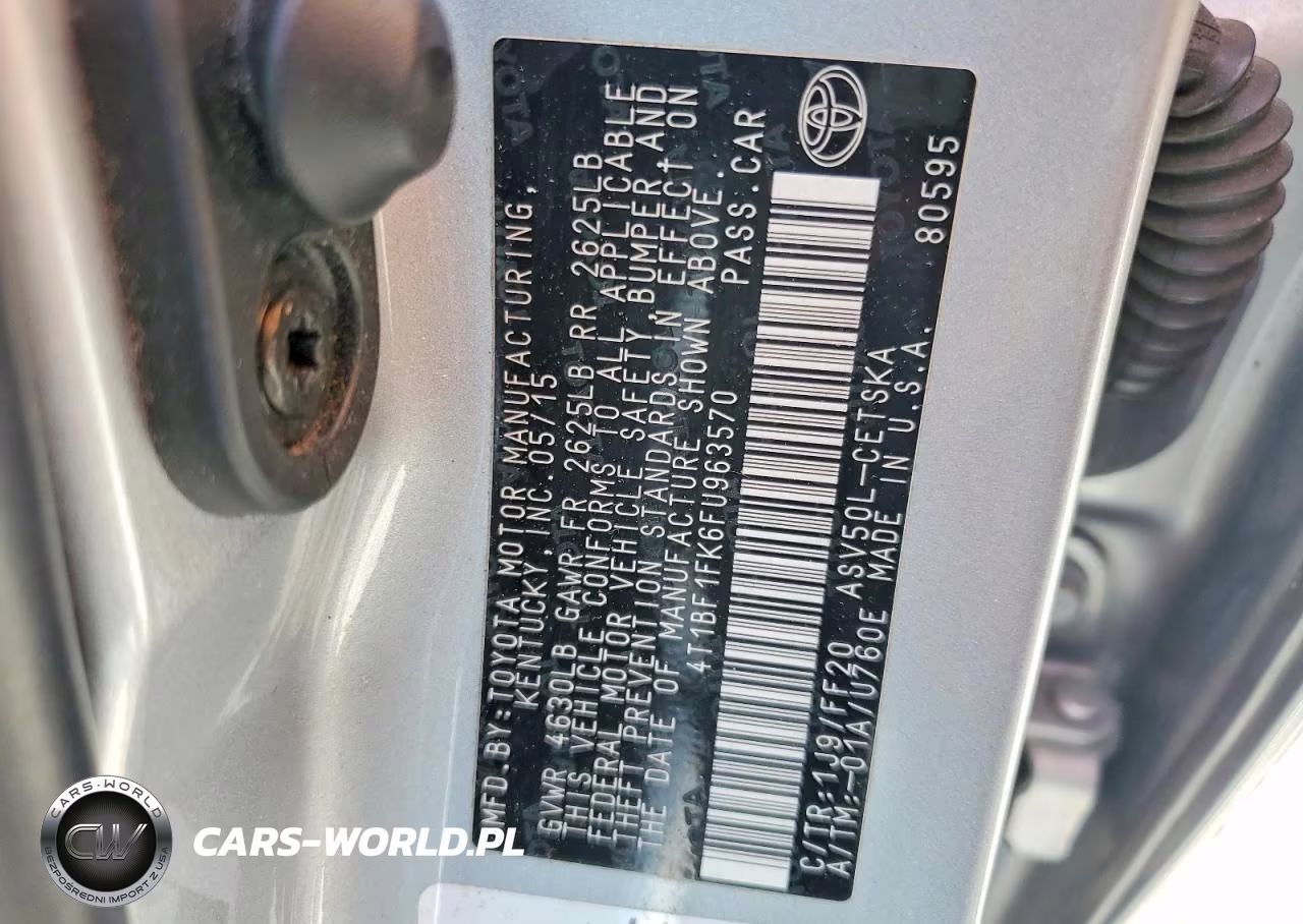 2015 Toyota Camry Se VIN:4T1BF1FK6FU963570 - 12