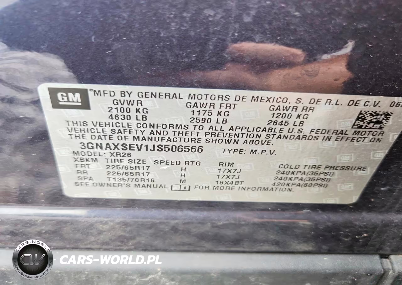2018 Chevrolet Equinox Lt VIN:3GNAXSEV1JS506566 - 13