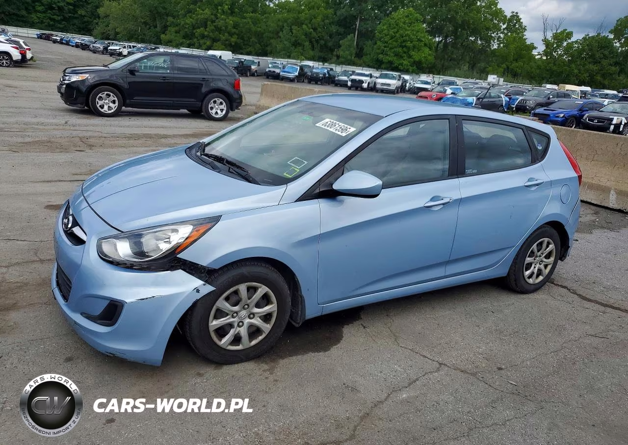 2012 Hyundai Accent Gs VIN:KMHCT5AE1CU036400 - 1